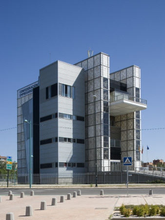 Crea Building, Zaragoza by G Jackson Pricing Limited Edition Print image