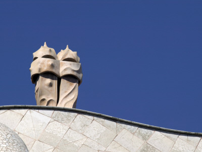 Casa Mil, Or La Pedrera, Barcelona, 1906 - 10, Detail - Roof And Chimneys, Architect: Antoni Gaudi by G Jackson Pricing Limited Edition Print image