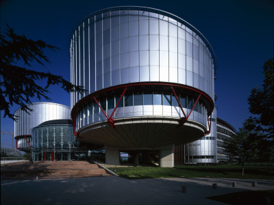 European Court Of Human Rights, Strasbourg (1989-95), Architect: Richard Rogers Partnership by John Edward Linden Pricing Limited Edition Print image