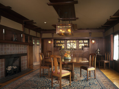 The David B, Gamble House, Pasadena, California, The Dining Room, Architect: Greene And Greene by Mark Fiennes Pricing Limited Edition Print image
