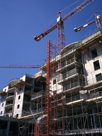 Chelsea Football Stadium South Stand (Under Construction) by Martine Hamilton Knight Pricing Limited Edition Print image