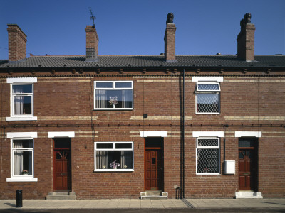 Refurbished Victorian Terraced Houses, Exterior by Martine Hamilton Knight Pricing Limited Edition Print image