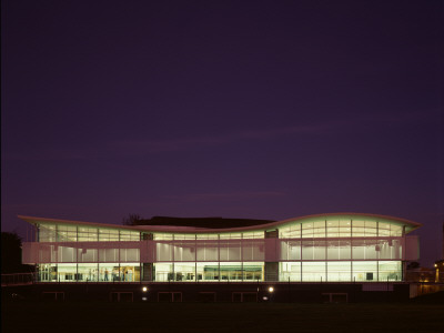 The Space Centre For Dance, Dundee College, Scotland, West Elevation Exterior Night Time by Keith Hunter Pricing Limited Edition Print image