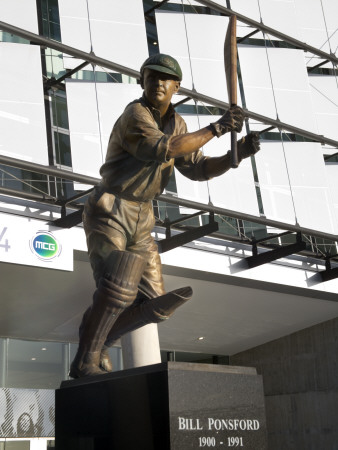 Melbourne Cricket Ground, Mcg, Australia, Bill Ponsford, One Of Tattersall's Parade Of Champions by John Gollings Pricing Limited Edition Print image