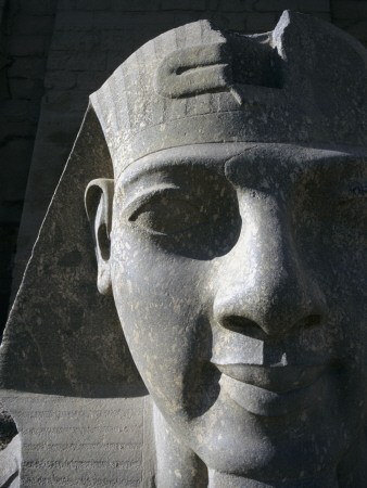 Ramses Ii Sculpture In Luxor Temple by Marcel Malherbe Pricing Limited Edition Print image