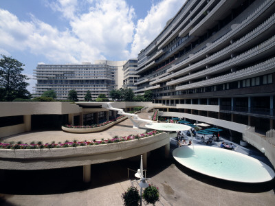 Watergate Complex, Washington D,C, 1960 - 1971, Overall Exterior, Architect: Luigi Moretti by Marcus Bleyl Pricing Limited Edition Print image