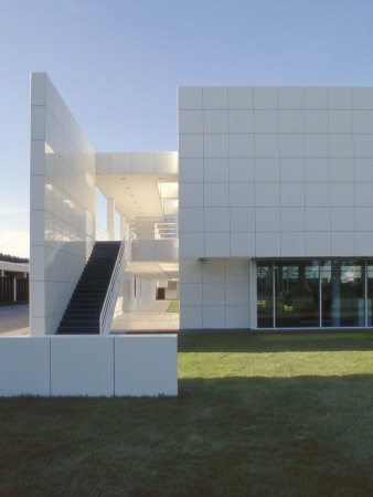 Weishaupt Forum, Schwendi, 1989-1993, Exterior, Architect: Richard Meier by Marcus Bleyl Pricing Limited Edition Print image