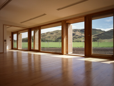 Holyrood Education Centre, Holyrood Park, Edinburgh, Scotland, Inside Clean Room With View Outside by Keith Hunter Pricing Limited Edition Print image