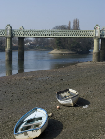 The River Thames At Low Tide, Strand On The Green, London by Natalie Tepper Pricing Limited Edition Print image