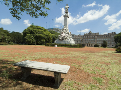 Casa Rosada And Columbus Statue, Buenos Aires, Argentina by Natalie Tepper Pricing Limited Edition Print image