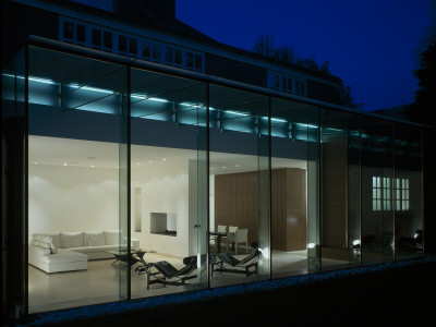 House On Frognal, Hampstead, Rear Elevation At Night, Architect: Belsize Architects by Nicholas Kane Pricing Limited Edition Print image