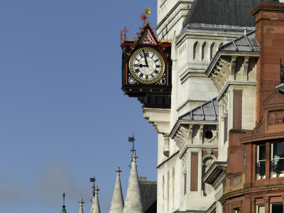 Clock, Royal Courts Of Justice, The Strand, London, Architect: George Edmund Street by Richard Bryant Pricing Limited Edition Print image
