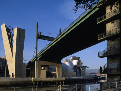 Guggenheim Museum, Bilbao, 1997, Exterior From Waterfront, Architect: Frank Gehry by Richard Bryant Pricing Limited Edition Print image