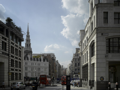 Ludgate Hill Towards Fleet Street, City Of London, London by Richard Bryant Pricing Limited Edition Print image