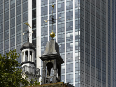 Glass Offices And Cuppolas, City Of London, London by Richard Bryant Pricing Limited Edition Print image