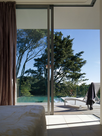 See Through' Residence, Auckland, Looking Out From Bedroom, Architect: Daniel Marshall Architect by Richard Powers Pricing Limited Edition Print image