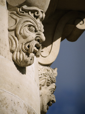 Faces In Architecture - Pont Neuf, Paris - Detail by Robert O'dea Pricing Limited Edition Print image