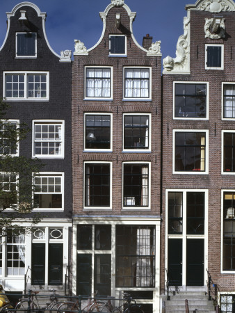 Townhouses With Decorative Gables, Brouwersgracht, Amsterdam, 17Th Century by Will Pryce Pricing Limited Edition Print image