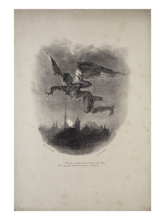 Faust. Méphistophélès Dans Les Airs by Eugene Delacroix Pricing Limited Edition Print image