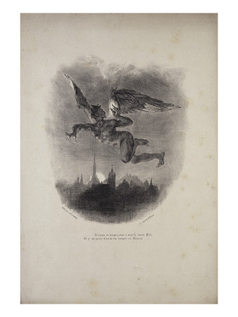 Faust. Mephistopheles Dans Les Airs by Eugene Delacroix Pricing Limited Edition Print image