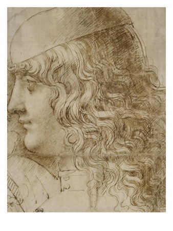 Tete De Jeune Homme, Salaino by Leonard De Vinci Pricing Limited Edition Print image