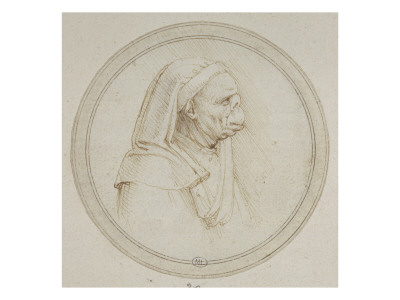 Homme Coiffé D'une Étoffe Lui Retombant Sur Les Épaules by Léonard De Vinci Pricing Limited Edition Print image