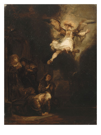 L'ange Raphaël Quittant Tobie by Eugene Delacroix Pricing Limited Edition Print image