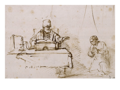 Le Serf Impitoyable Se Fait Pardonner by Rembrandt Van Rijn Pricing Limited Edition Print image