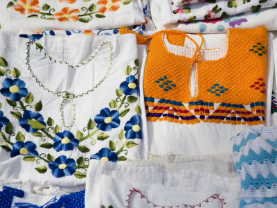 Traditional Mayan Blouses, Merida, Yucatan, Mexico by Julie Eggers Pricing Limited Edition Print image