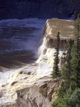 Louise Falls Twin Falls Gorge Territorial Park, Northwest Territories, Canada by Michael Defreitas Pricing Limited Edition Print image