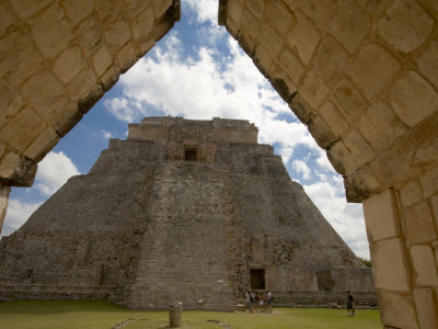 Entrance To The Courtyard, Uxmal, Yucatan, Mexico by Julie Eggers Pricing Limited Edition Print image