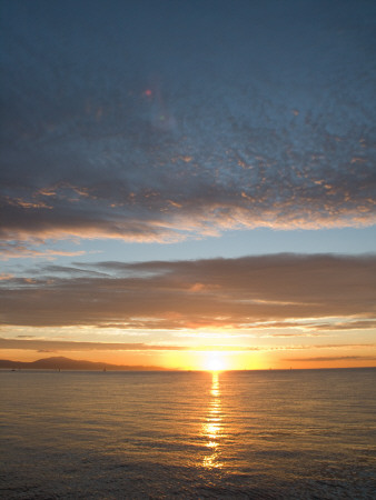 Sunrise In Blue, Santa Barbara Harbor by Eloise Patrick Pricing Limited Edition Print image