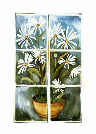 Flowers At The Window I by P. Sonja Pricing Limited Edition Print image