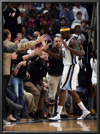 Miami Heat V Memphis Grizzlies: Zach Randolph by Joe Murphy Pricing Limited Edition Print image