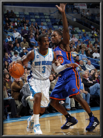 New York Knicks V New Orleans Hornets: Chris Paul And Toney Douglas by Layne Murdoch Pricing Limited Edition Print image