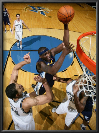 Memphis Grizzlies V Washington Wizards: Zach Randolph, Javale Mcgee And Trevor Booker by Ned Dishman Pricing Limited Edition Print image