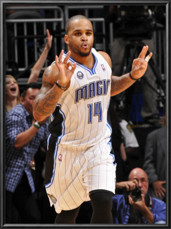 Miami Heat V Orlando Magic: Jameer Nelson by Fernando Medina Pricing Limited Edition Print image