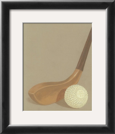 Wooden Golf Club And Ball by Jose Gomez Pricing Limited Edition Print image