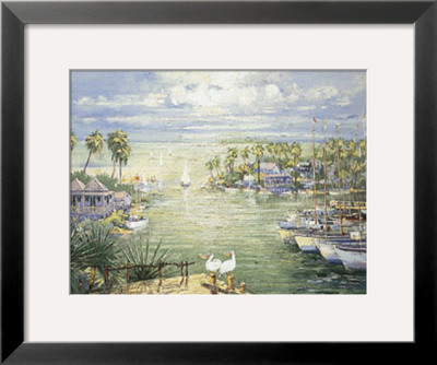 Safe Harbor With Pelicans by Conte Pricing Limited Edition Print image