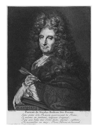 Portrait Of Nicolas Boileau, Known As Boileau-Despreaux, Engraved By Pierre Drevet by Roger De Piles Pricing Limited Edition Print image