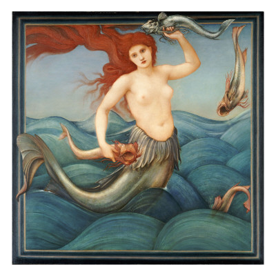 A Sea Nymph, 1881 by Edward Burne-Jones Pricing Limited Edition Print image