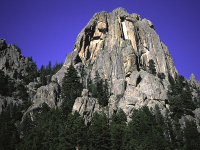 Rock Formation Called Twin Owls In Estes National Park, Colorado by Michael Brown Pricing Limited Edition Print image