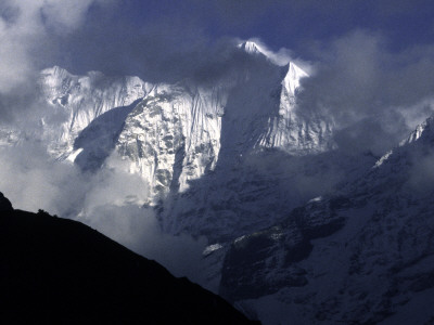 Mountains Of Kusum Kanguru, Nepal by Michael Brown Pricing Limited Edition Print image