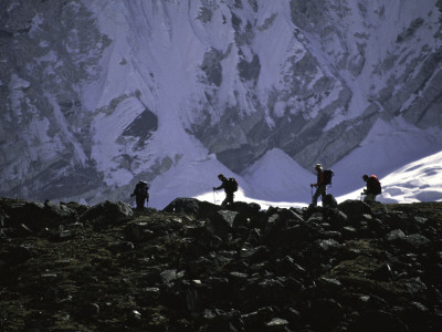 Trekking In Nuptse, Nepal by Michael Brown Pricing Limited Edition Print image