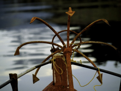 Red Boat Anchor, Chile by Michael Brown Pricing Limited Edition Print image