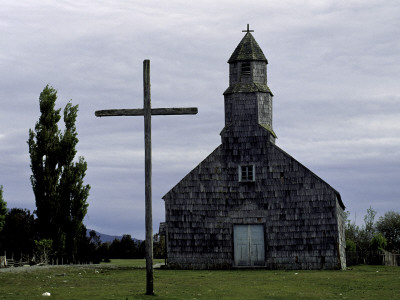 Wooden Church, Chile by Michael Brown Pricing Limited Edition Print image