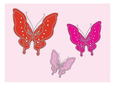 Pink Butterfly by Avalisa Pricing Limited Edition Print image