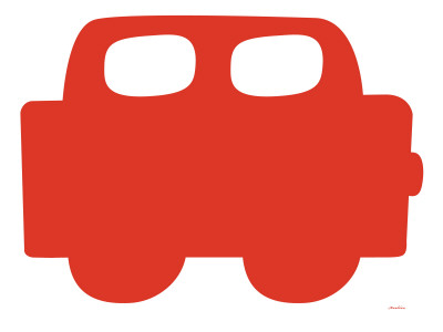 Red Car by Avalisa Pricing Limited Edition Print image