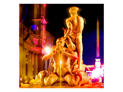 Piazza Navona Night, Rome by Tosh Pricing Limited Edition Print image
