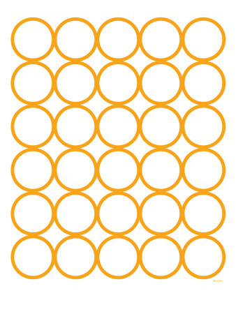 Orange Circles by Avalisa Pricing Limited Edition Print image